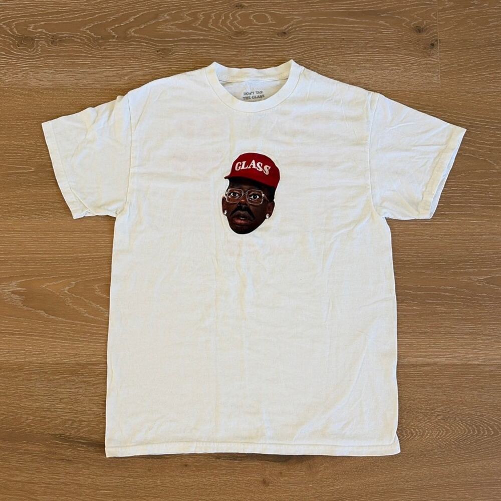 Don't Tap the Glass Golf Wang Tyler Tee Soze M White Red Brown